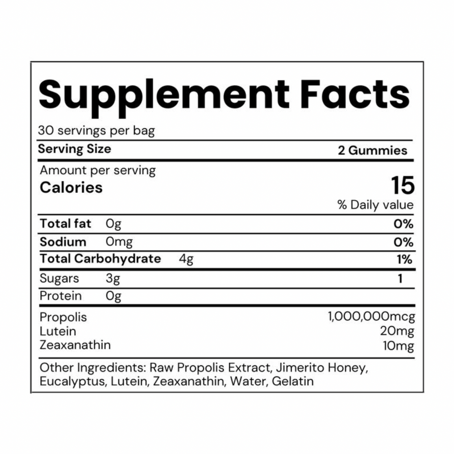 Jimerito Honey Eye Gummies